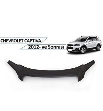 Chevrolet Captiva 2013+ Kaput Rüzgarlığı Parlak Siyah