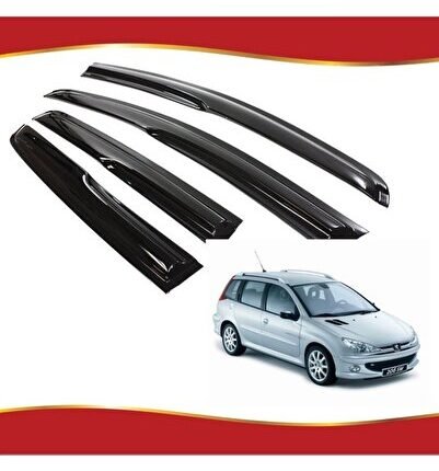 Peugeot 206 Stw Mügen Cam Rüzgarlığı 1998-2012 Arası 4 Lü Takım