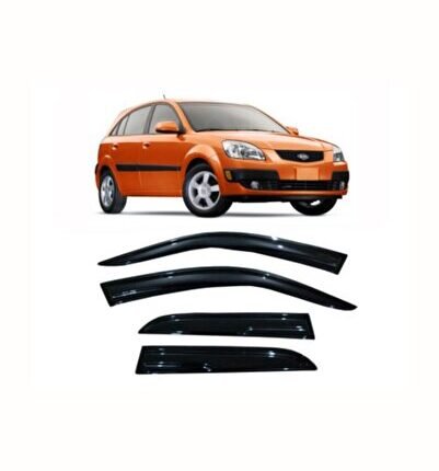 Kia Rio Cam Rüzgarlığı 2010 Hb Kasa Uyumlu 4 Parça Kolay Montaj Şık Tasarım