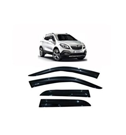 Opel Mokka Cam Rüzgarlığı 4lü Set Montajı Kolay Parlak Siyah Şık Tasarım