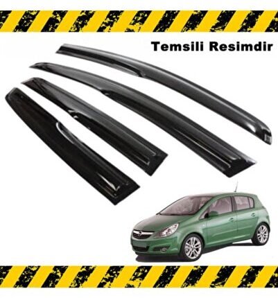 Opel Corsa D Mügen Cam Rüzgarlığı 2007-2014 Arası 4 Lü Set