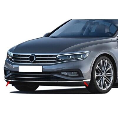 Volkswagen Passat B8.5 Ön Tampon Alt Çıtası Kromu 3 Parça 2019+