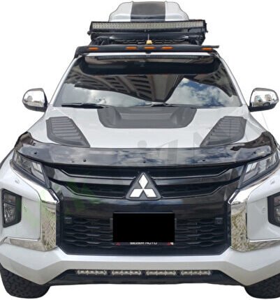 MİTSUBİSHİ L200 2020+ ARACA ÖZEL KAPUT RÜZGARLĞI A+ PİANOBLACK 4MM