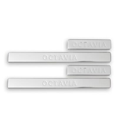 Uyumlu Skoda Octavia 1 Krom Kapı Eşiği 2000-2004 Paslanmaz Çelik