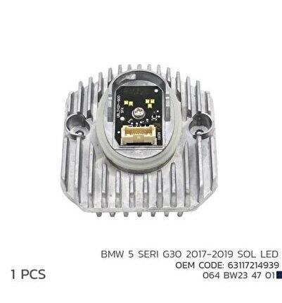 BMW 5 SERI G30 2017-2019 SOL LED MODÜL 63117214939