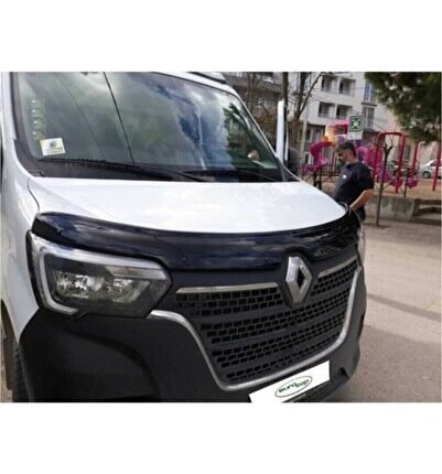 STİCKERLI Renault Master Kaput Rüzgarlığı 2019 2020 2021 2022 Uyumlu Kaput Maskesi 4MM KALINLIK