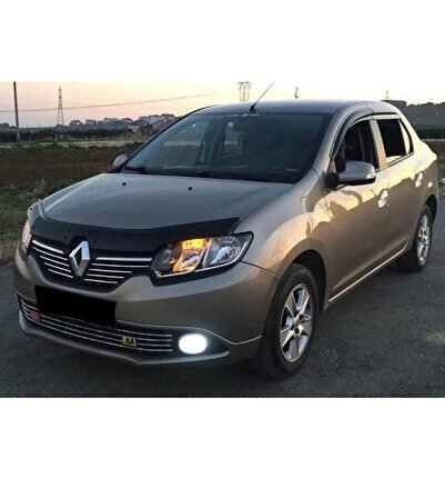 Renault SYMBOL 2013 VE SONRAKİ MODELLER İÇİN Uyumlu 4mm akrilik parlak siyah KAPUT KORUMA RÜZGARLIĞI