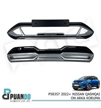 Nissan qashqai Uyumlu difüzör seti ön arka koruma 2021+