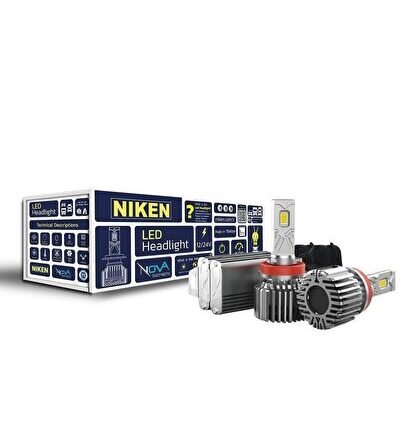 H11 led xenon far ampulü seti nova 12000lm
