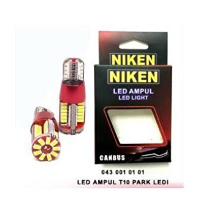 12v T10 Dipsiz Ampul 57 Led'li 2’li Set - Beyaz Işık