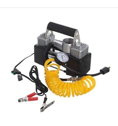 Çift Pistonlu Araç Oto Lastik Şişirme Kompresörü Pompası Osn0258