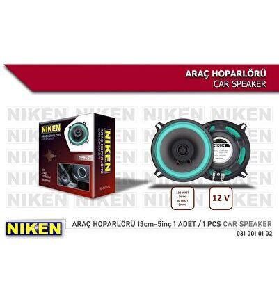 5'' - 13cm Oto Araç Hoparlörü 12v 130watt (1 ADET)