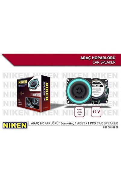 1_org_zoom-13315.jpg 4'' - 10cm Oto Araç Hoparlörü 12v 80watt (1ADET) - Görsel 1