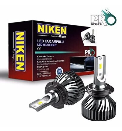 Xenon Far Zenon Far Led Ampül H7 Şimşek Etkili Fan Soğutmalı