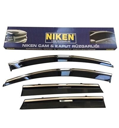 Dacia Duster Kromlu Cam Rüzgarlığı 4'lü Set (2010-2017) Uyumlu