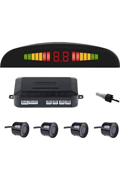 1_org_zoom-13367.jpg Araç Geri Park Sensörü Led Ekranlı Bip Sesli 12volt. 22mm. Siyah - Görsel 1