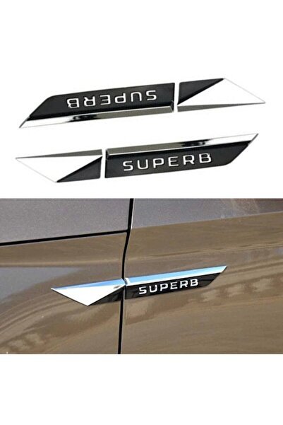 1_org_zoom-13368.jpg Skoda Superb Çamurluk Bıçağı Logosu Arması - Görsel 1