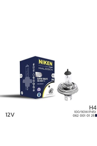 1_org_zoom-13379.jpg Niken 12V H4 100W/90W Halojen Ampul P45T (Tablalı) - Görsel 1