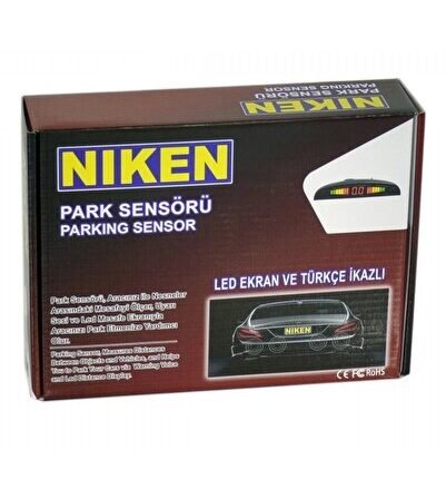 Park Sensörü Led Ekranlı Türkçe Ikazlı Siyah