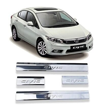 Honda Civic Fb7 Kapı Eşiği Kromu Nikelajı 2012-2016