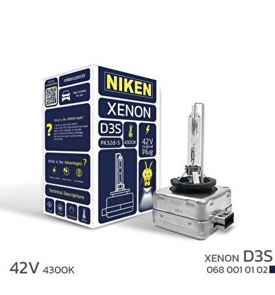 D3S Xenon Far Ampulü 42V 35W 4300Kelvin