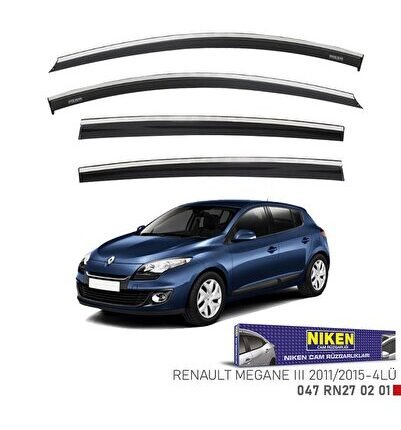 Renault megane 3 cam rüzgarlığı kromlu