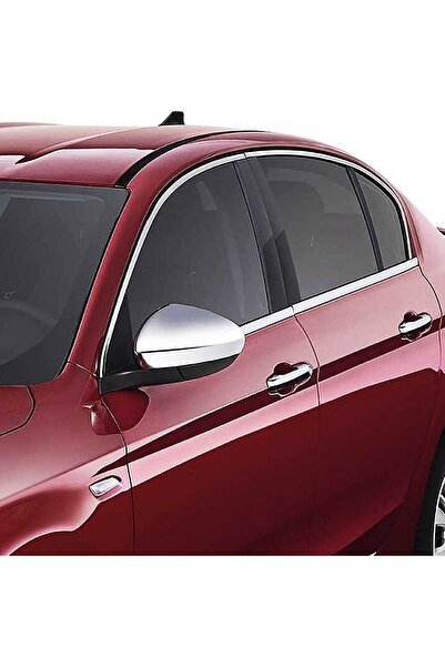 1_org_zoom-13416.jpg Fiat Egea Sedan Uyumlu Krom Cam Çerçevesi 8 Parça 2015-2025 Krom Cam Çıtası Paslanmaz Çelik - Görsel 1
