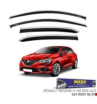 Renault Megane 4 hb Kromlu Cam Rüzgarlığı 2016+