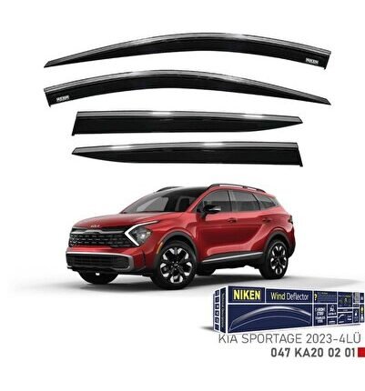 Kia Sportage Kromlu Cam Rüzgarlığı 4lü Set 2023 2024