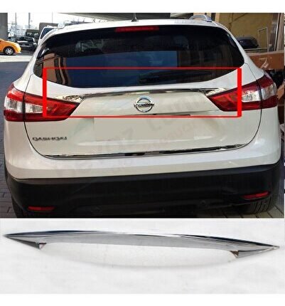 Nissan Qashqai Bagaj Üst Çıtası Krom Nikelajı 2014 Sonrası