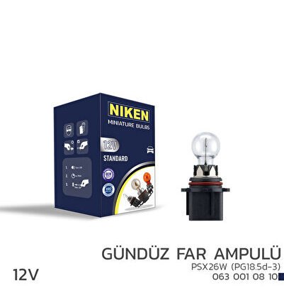 12V PSX26W GÜNDÜZ FAR AMPULÜ(PG18.5d-3)