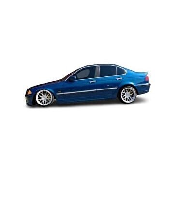 Bmw 3 Serisi E46 (1998-2005) Krom Yan Kapı Çıtası 6 Parça Paslanmaz Çelik