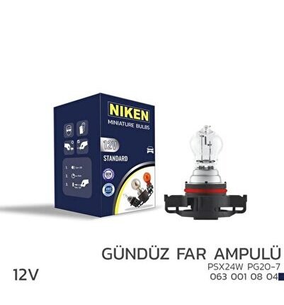 12V PSX24W GÜNDÜZ FAR AMPULÜ PG20-7 10LU