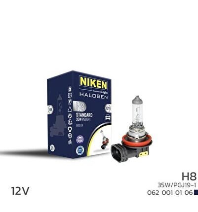 H8 35W HALOJEN AMPUL PGJ19-1 12V