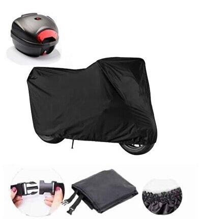 Yamaha D2Niken GT Siyah Su Geçirmez Motosiklet Brandası Arka Çanta Uyumlu Değildir