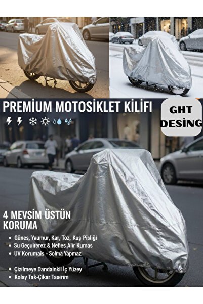 1_org_zoom-14076.jpg Yamaha Niken Gt Arka Çanta Uyumlu Motor Branda Örtü Miflonlu Premium 4 Mevsim Koruma Gri - Görsel 1