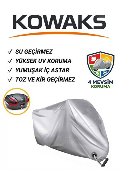 1_org_zoom-14208.jpg Yamaha Niken GT Arka Çanta Uyumlu Motosiklet Brandası, Motor Brandası, Gri (Kilit Uyumlu) - Görsel 1