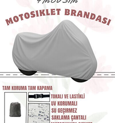 YAMAHA NIKEN GT GRİ MOTOSİKLET BRANDASI (GÜNEŞ-SU GEÇİRMEZ)