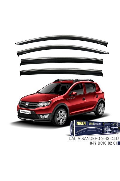1_org_zoom-14254.jpg Dacia Sandero 2013-2020 Kromlu Cam Rüzgarlığı 4 LÜ - Görsel 1