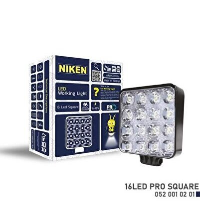 CALISMA LAMBASI 16 LEDLİ KARE