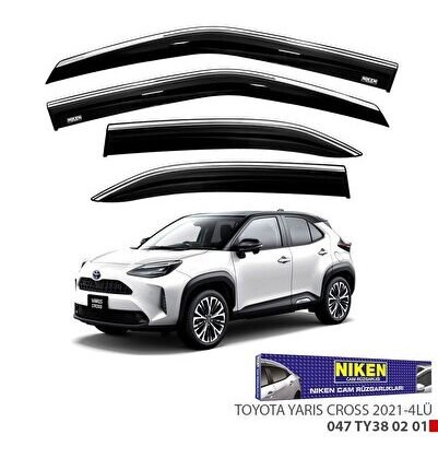 Toyota Yaris Cross 2021 Sonrası Kromlu Cam Rüzgarlığı Niken