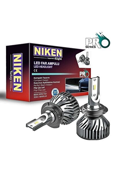 1_org_zoom-14347.jpg Pro Seri Slim Led Xenon Far Ampulü H7 12v 6000k 8000lm - Görsel 1