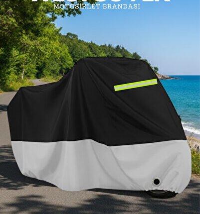 Yamaha Niken GT (GRİ-SİYAH REFLEKTÖRLÜ) Motosiklet Brandası 4 Mevsim Koruma Örtüsü