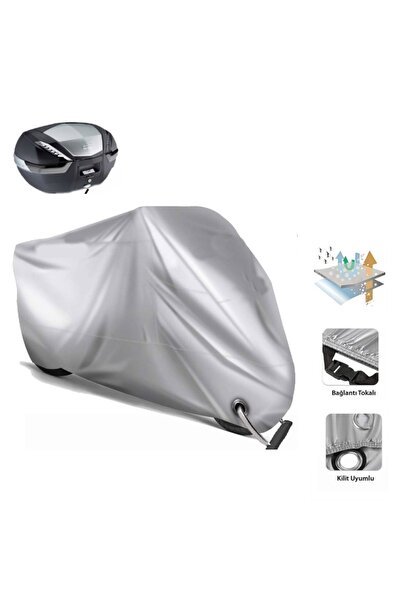 1_org_zoom-14406.jpg Yamaha Niken GT GRİ Motosiklet Brandası-Arka Çanta Uyumlu- KİLİT UYUMLU - Görsel 1