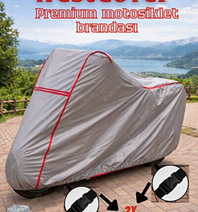 Yamaha Niken GT Uyumlu (Kırmızı-Dikişli) Reflektörlü Motosiklet Brandası