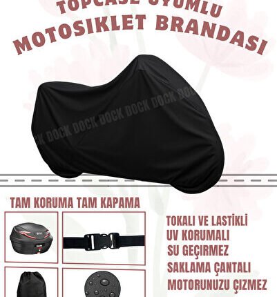 YAMAHA NIKEN GT ÇANTA UYUMLU SİYAH MOTOSİKLET BRANDASI(SU GEÇİRMEZ)