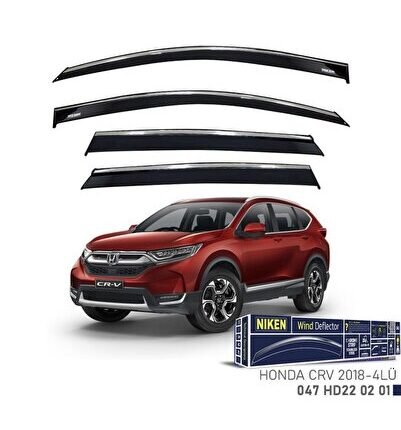 Honda Crv Uyumlu Kromlu Cam Rüzgarlığı 4Lü -2018 Parça