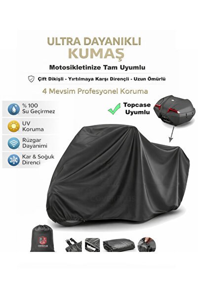 1_org_zoom-14476.jpg Yamaha Niken GT İçin ARKA ÇANTA Uyumlu Motosiklet Brandası (Siyah Renk) - Görsel 1