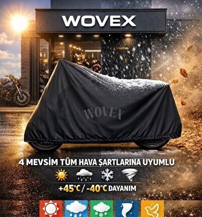 Yamaha Niken Motosiklet Brandası Topcase Uyumlu Su Geçirmez Branda,Örtü,Siyah