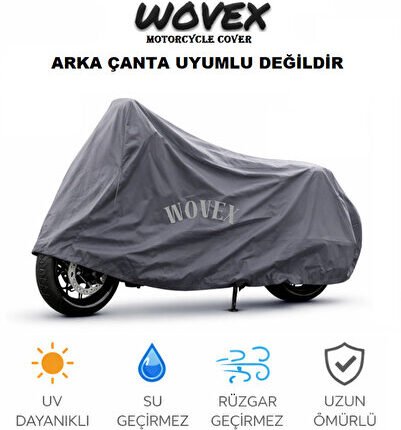 Yamaha Niken İle Uyumlu Motosiklet Brandası,Çantasız Model Uyumlu Branda,Gri
